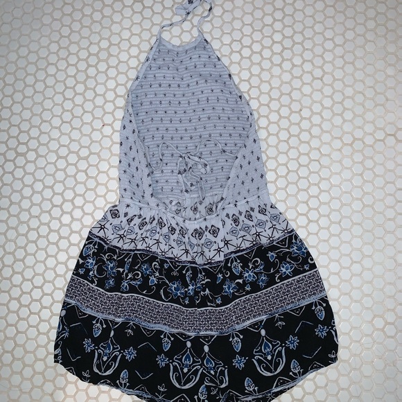Urban Outfitters Halter Open Back Romper - Picture 2 of 3